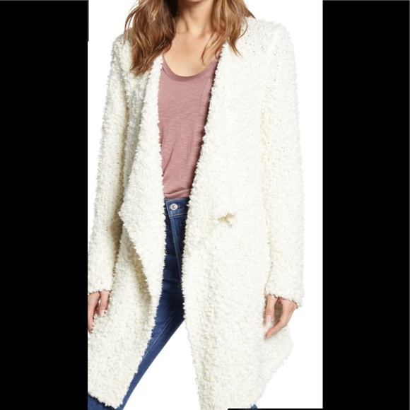 1. State Sweaters - NWT 1. STATE SWEATER Furry Ivory Poodle M